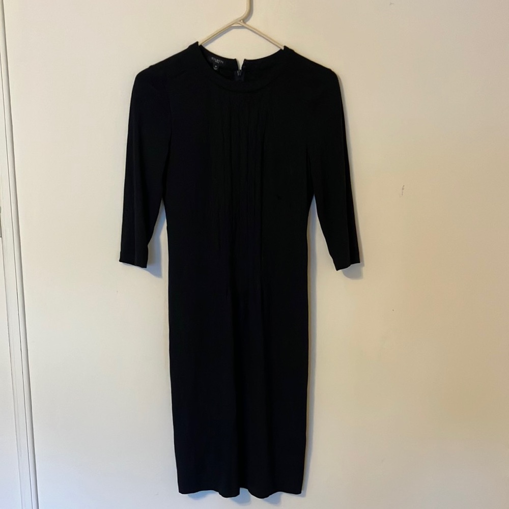 TALBOTS BLACK 3/4 Sleeved Dress Size 4P